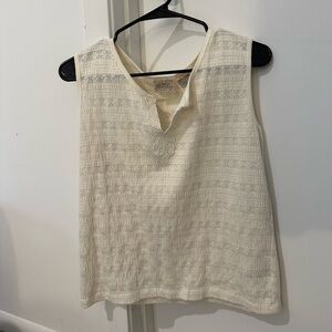 Lacy detailed tank top
